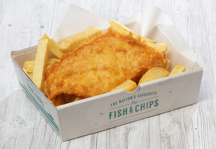 Small fish and chips, Fish Out, Leeds